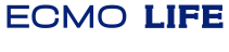 ECMO LIFE LOGO WHITE PNG BLUE BG